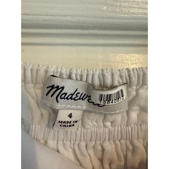 Madewell Women’s Double Tie Cutout Sweetheart Midi White Dress size 4 - Picture 10 of 11